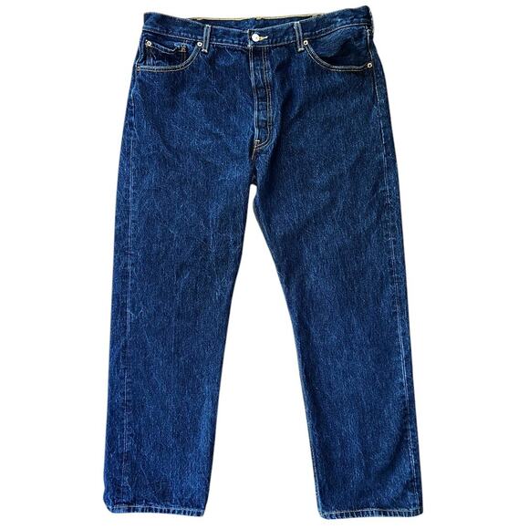 Levi's 501 Original Fit Straight Leg Button Fly Jeans Men's 42x34 - Picture 1 of 8